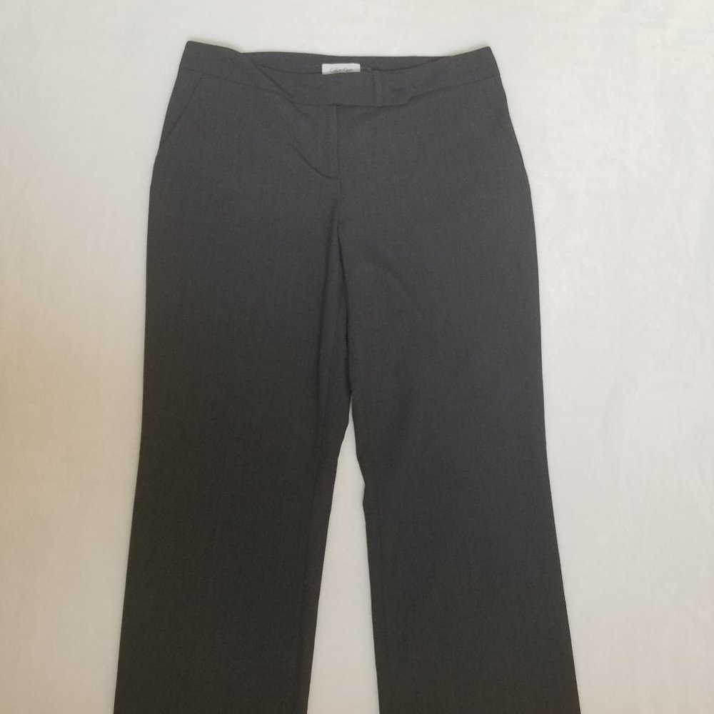 Calvin Klein Women's Trousers Gray Size 10
